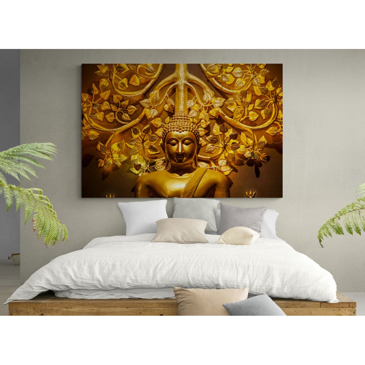TAYRONA STORE - Cuadro En Lienzo Para Habitaciones Budda 153 70x50cm