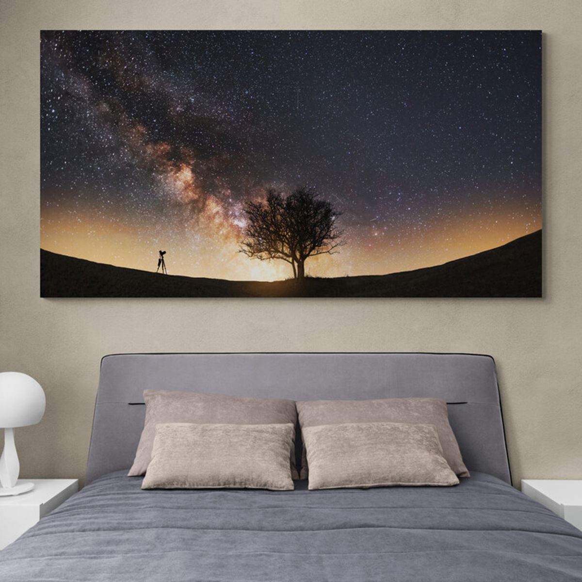 TAYRONA STORE - Cuadro Lienzo Para Habitaciones Arbol Via Lactea 059 110x60cm
