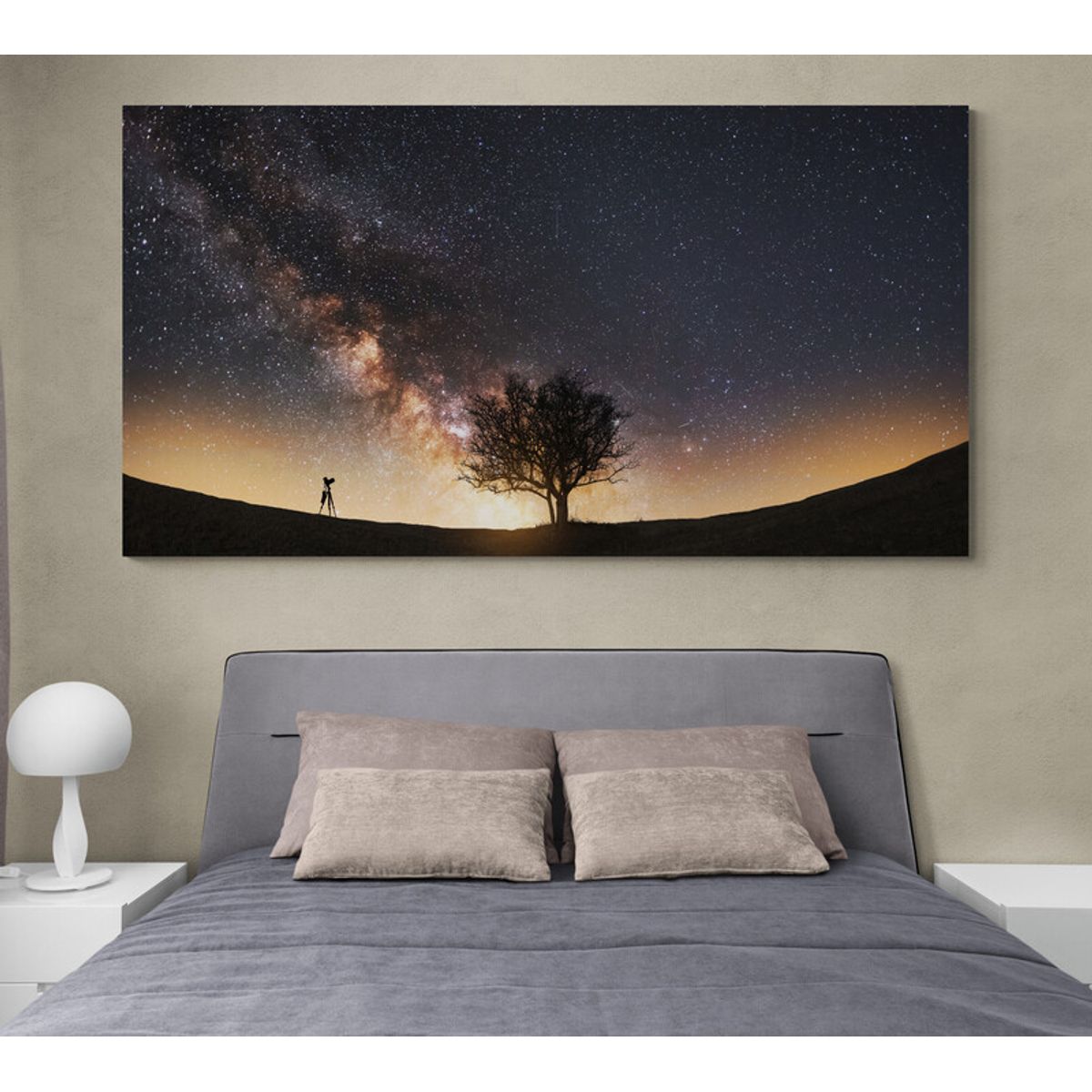 TAYRONA STORE - Cuadro Lienzo Para Habitaciones Arbol Via Lactea 059 110x60cm