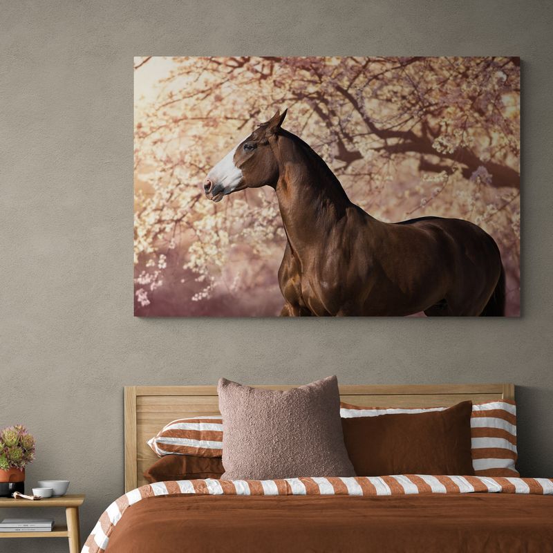 TAYRONA STORE - Cuadro En Lienzo Para Habitaciones Caballos 150 100x70cm