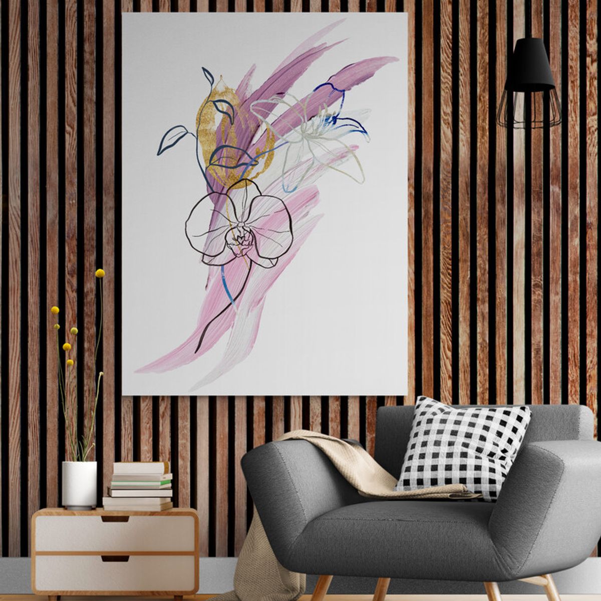 TAYRONA STORE - Cuadro En Lienzo Para Habitaciones Diseño Minimalista 435 60x80cm