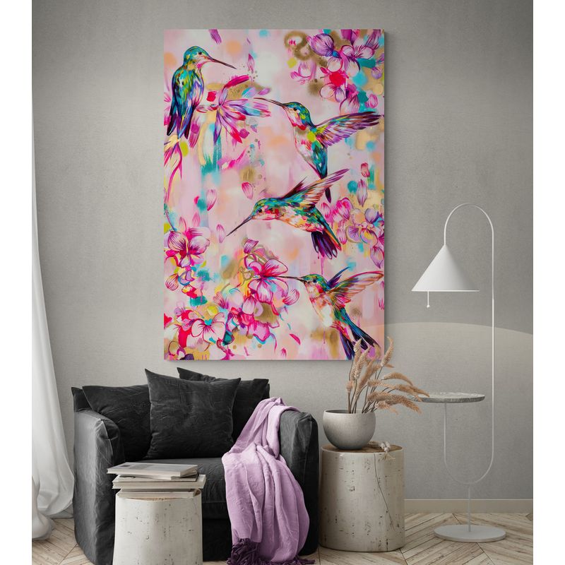 TAYRONA STORE - Cuadro En Lienzo Para Habitaciones Colibri 017 70x100cm