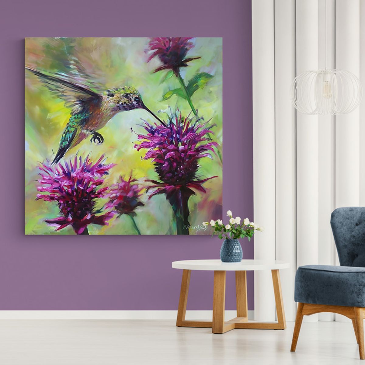 TAYRONA STORE - Cuadro En Lienzo Para Habitaciones Colibri 075 60x60cm