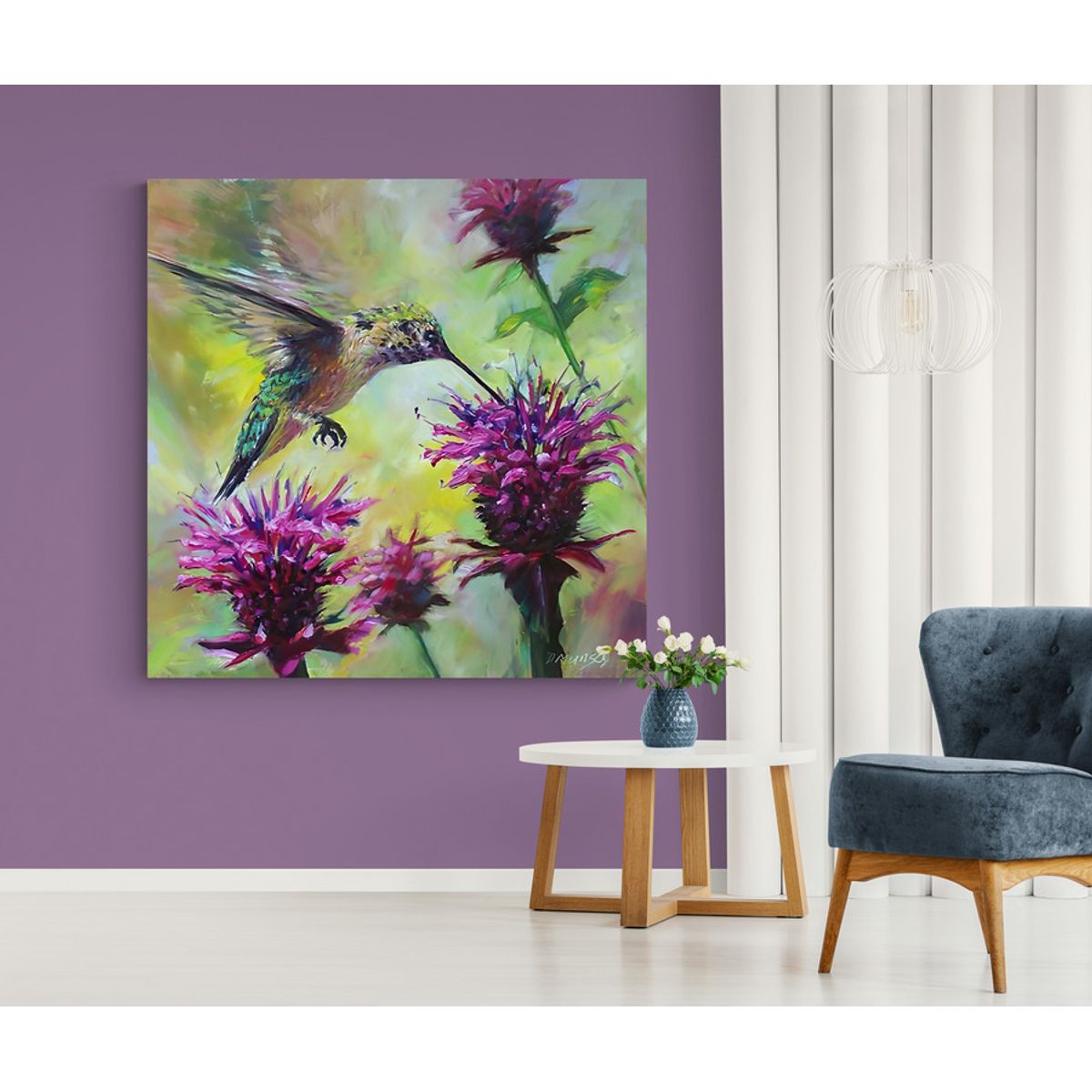 TAYRONA STORE - Cuadro En Lienzo Para Habitaciones Colibri 075 60x60cm