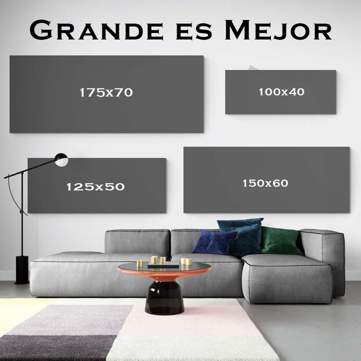 TAYRONA STORE - Cuadro En Lienzo Para Habitaciones Caballos 090 175x70cm