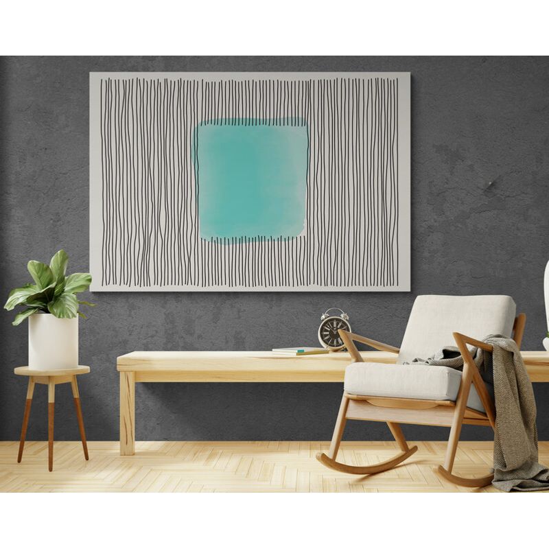 TAYRONA STORE - Cuadro En Lienzo Para Habitaciones Diseño Minimalista 299 120x80cm