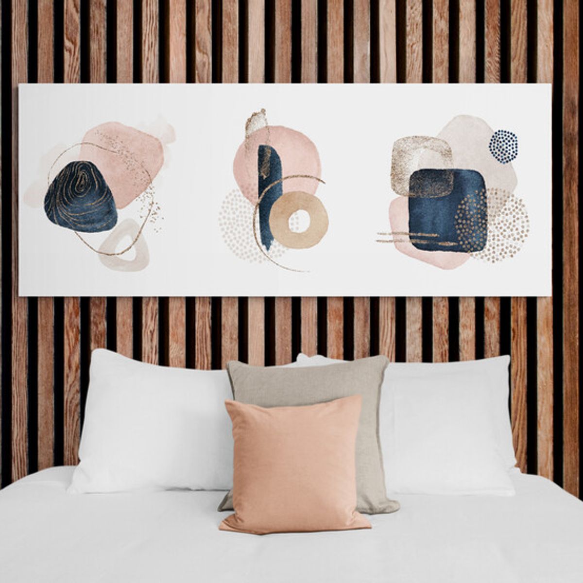 TAYRONA STORE - Cuadro En Lienzo Para Habitaciones Diseño Minimalista 339 175x70cm