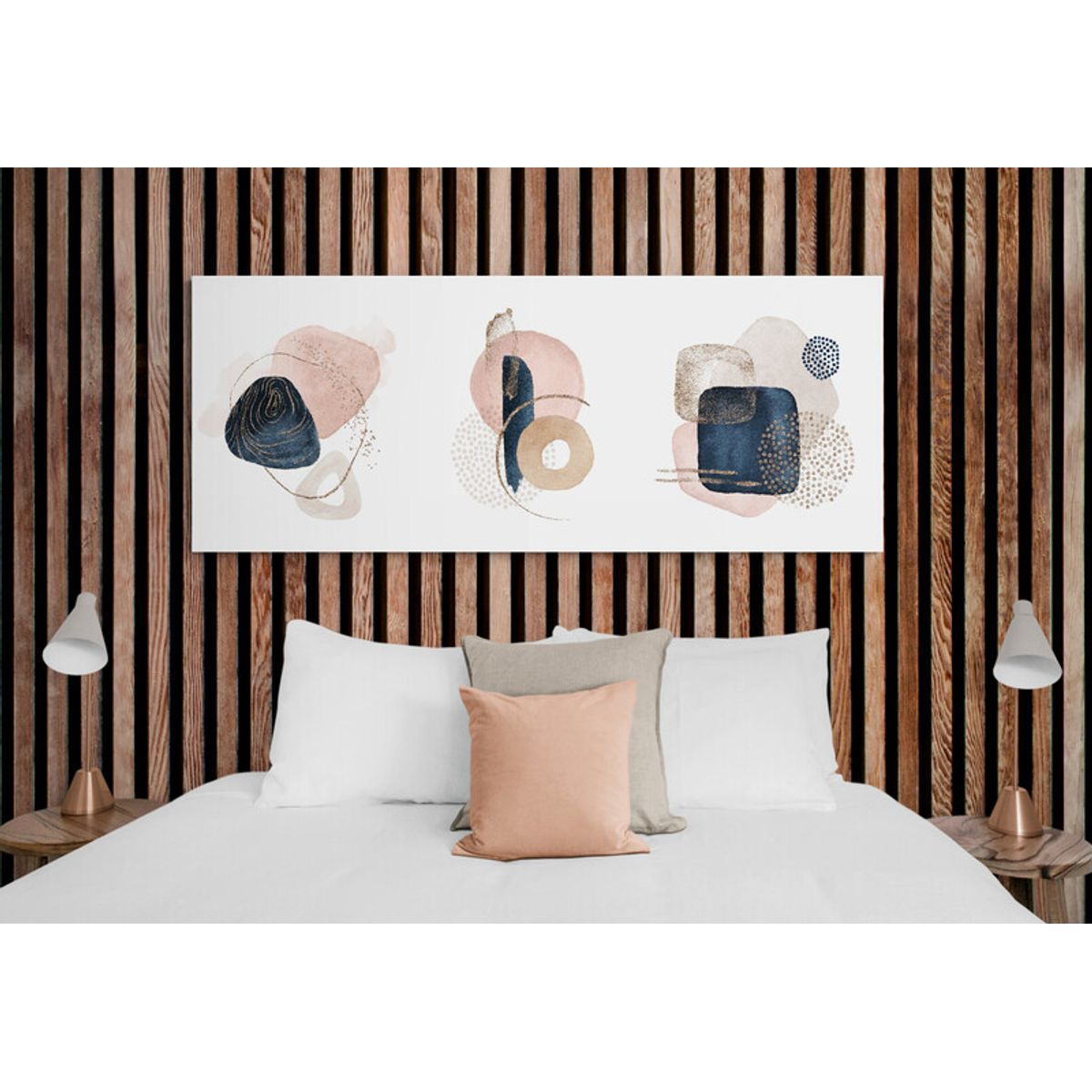 TAYRONA STORE - Cuadro En Lienzo Para Habitaciones Diseño Minimalista 339 175x70cm
