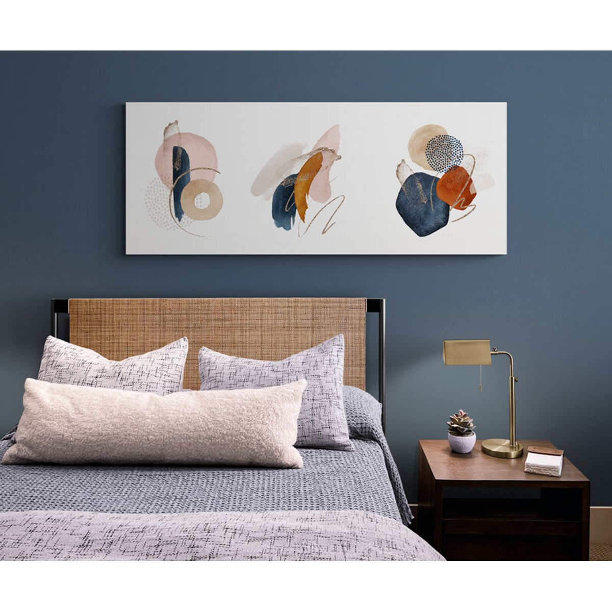 TAYRONA STORE - Cuadro En Lienzo Para Habitaciones Diseño Minimalista 343 150x60cm