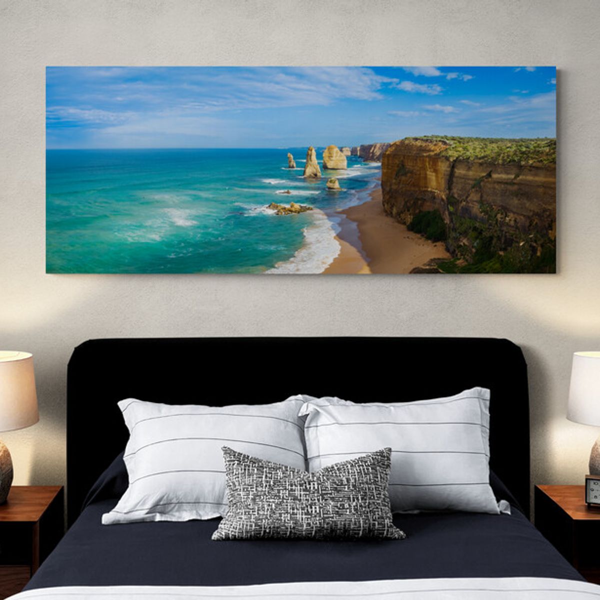 TAYRONA STORE - Cuadro En Lienzo Para Habitaciones Australia Playa 147 125x50cm