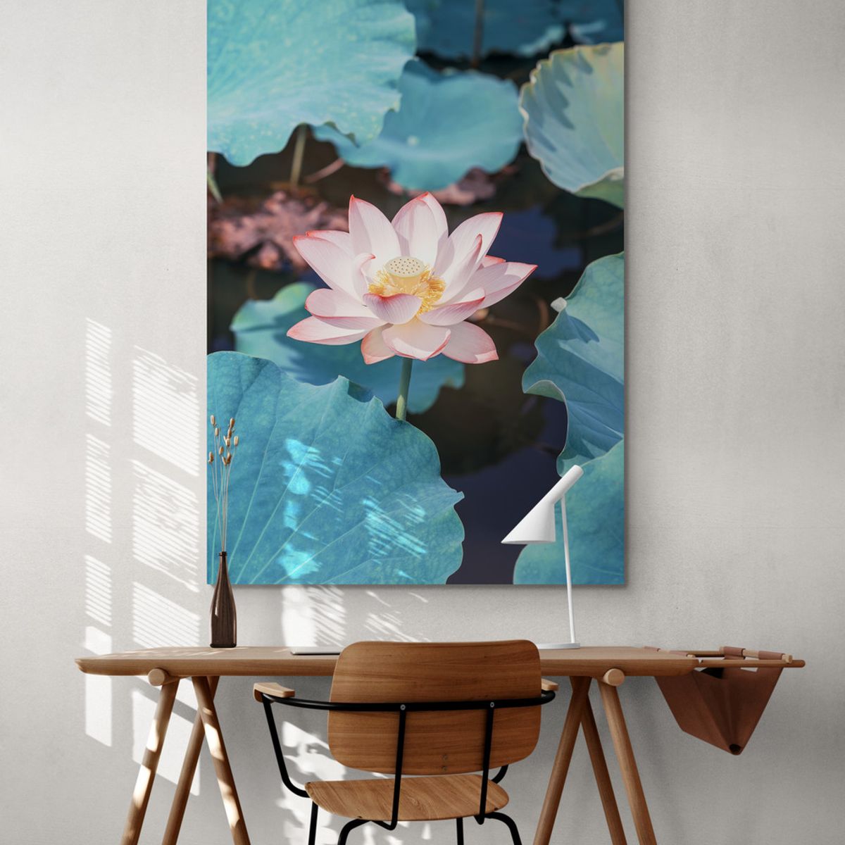 TAYRONA STORE - Cuadro En Lienzo Para Habitaciones Flor De Loto 030 50x70cm