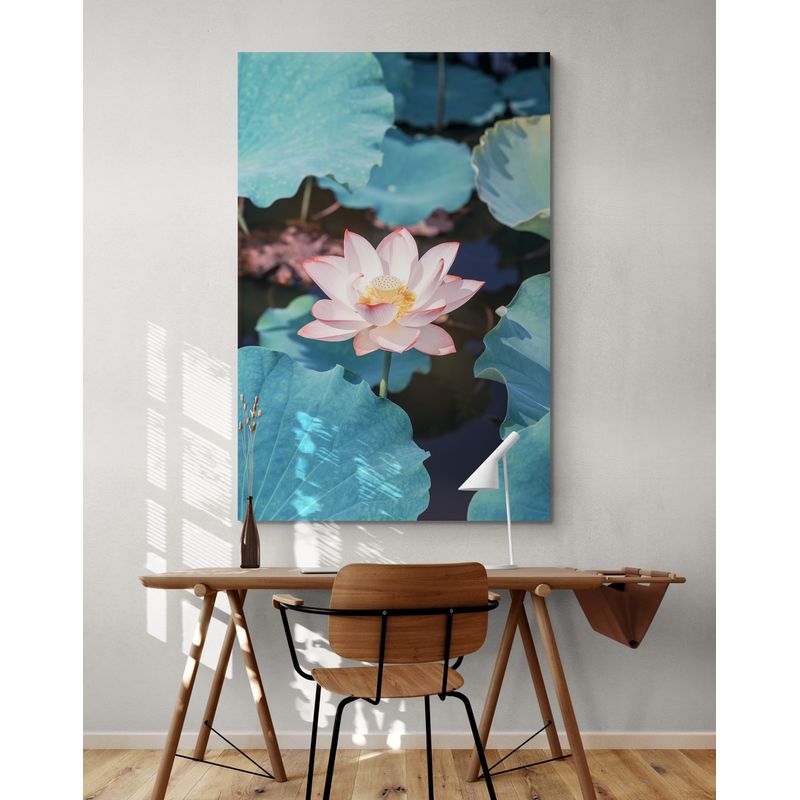 TAYRONA STORE - Cuadro En Lienzo Para Habitaciones Flor De Loto 030 50x70cm