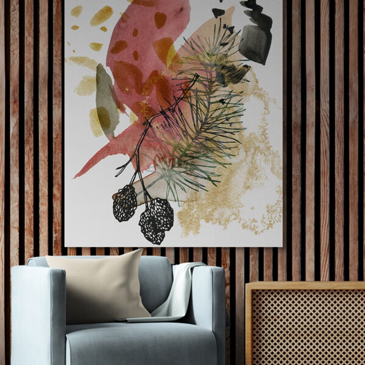 TAYRONA STORE - Cuadro En Lienzo Para Habitaciones Diseño Minimalista 425 60x80cm