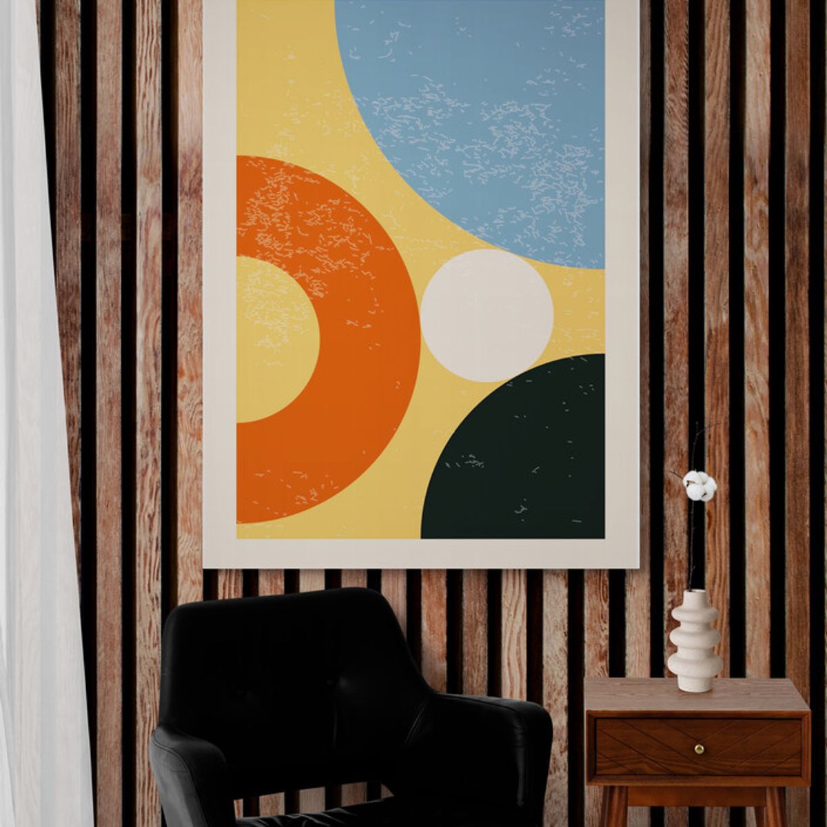 TAYRONA STORE - Cuadro En Lienzo Para Habitaciones Diseño Minimalista 243 80x120cm