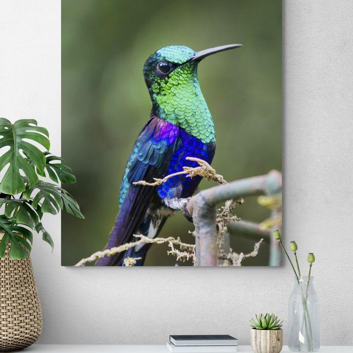 TAYRONA STORE - Cuadro En Lienzo Para Habitaciones Colibri 042 60x75cm