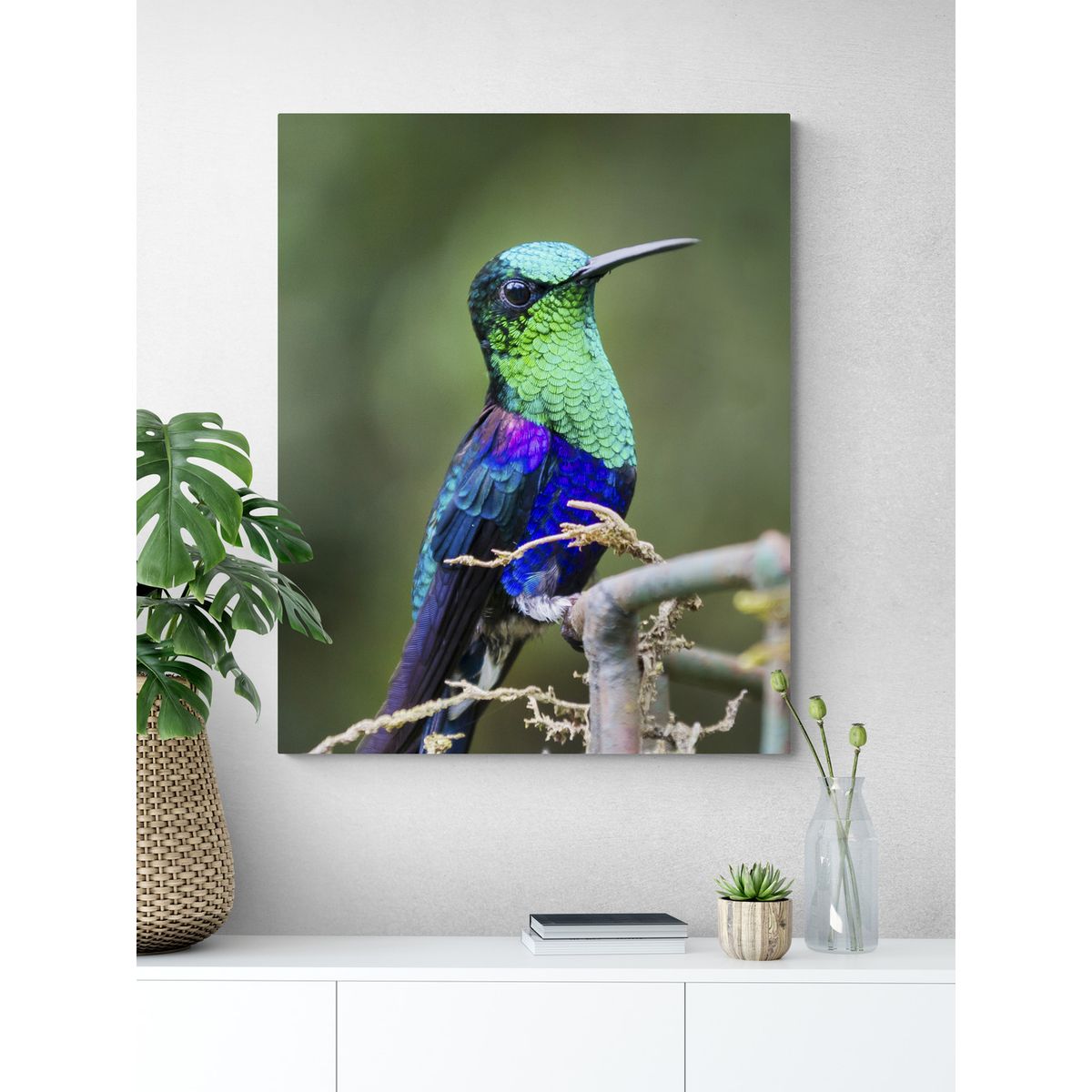 TAYRONA STORE - Cuadro En Lienzo Para Habitaciones Colibri 042 60x75cm