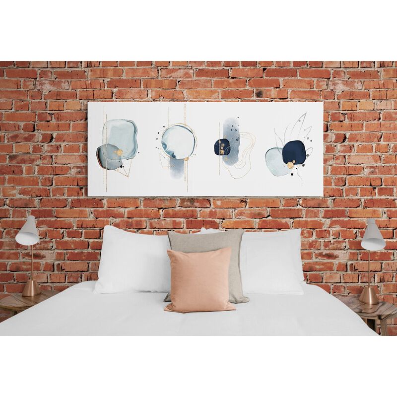 TAYRONA STORE - Cuadro En Lienzo Para Habitaciones Diseño Minimalista 324 100x40cm