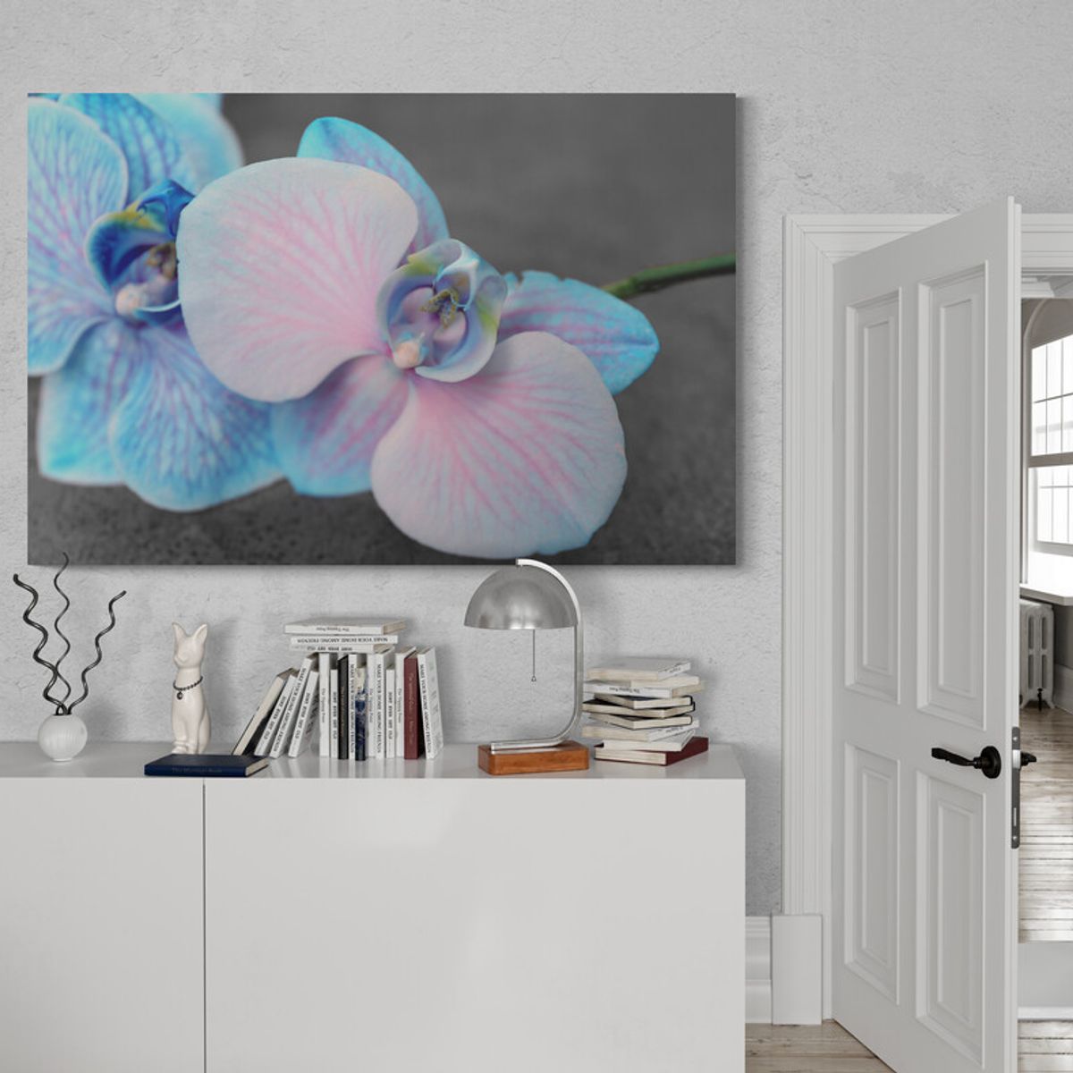 TAYRONA STORE - Cuadro En Lienzo Para Habitaciones Orquideas Flores 397 70x50cm