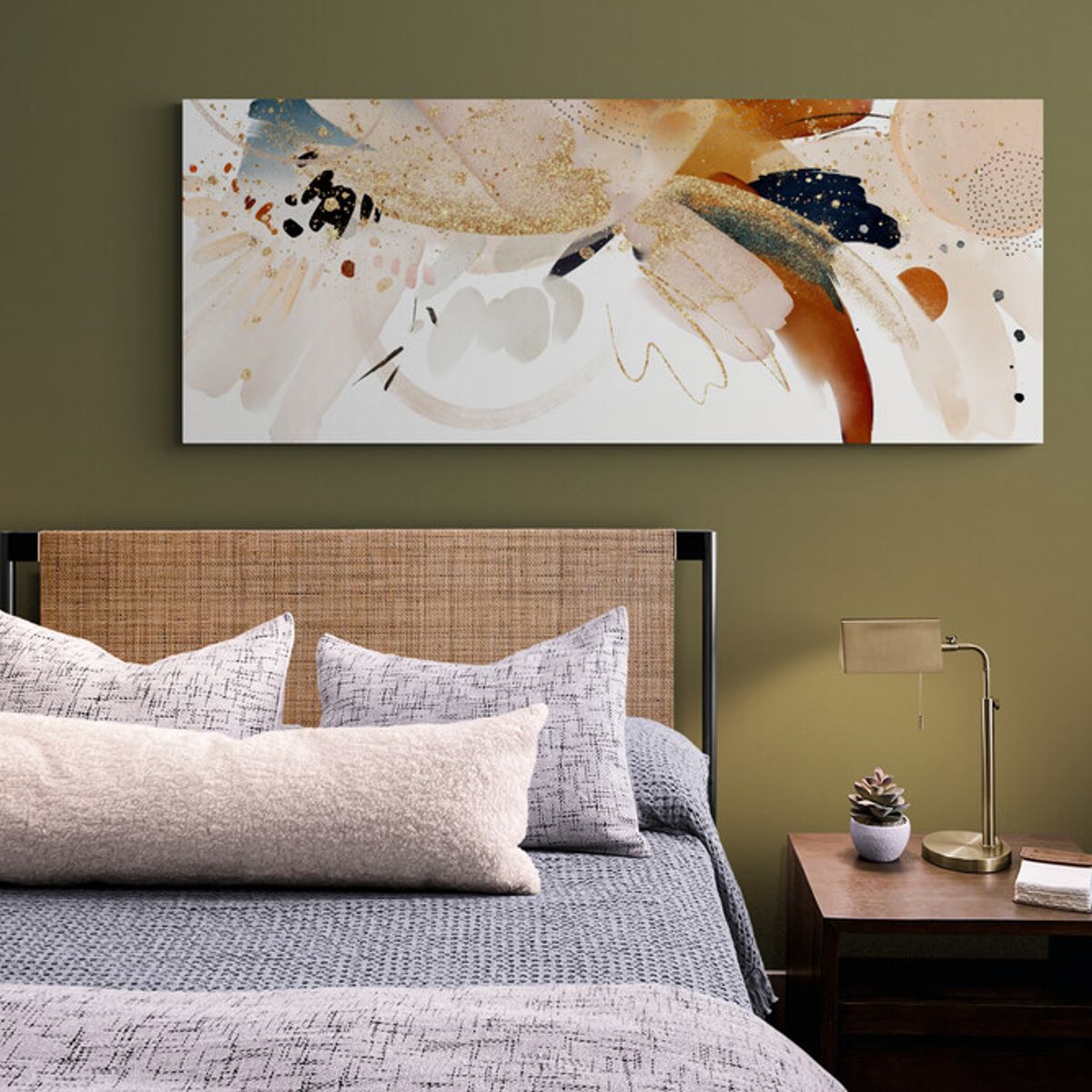 TAYRONA STORE - Cuadro En Lienzo Para Habitaciones Diseño Minimalista 346 175x70cm