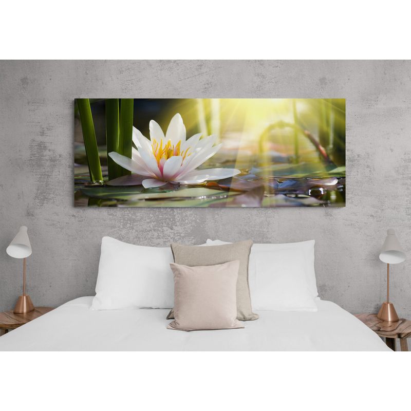 TAYRONA STORE - Cuadro En Lienzo Para Habitaciones Flor De Loto 016 100x40cm