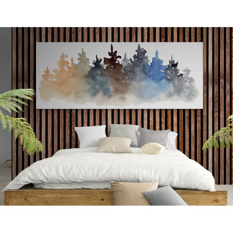 TAYRONA STORE - Cuadro En Lienzo Para Habitaciones Pintura Arboles 174 100x40cm