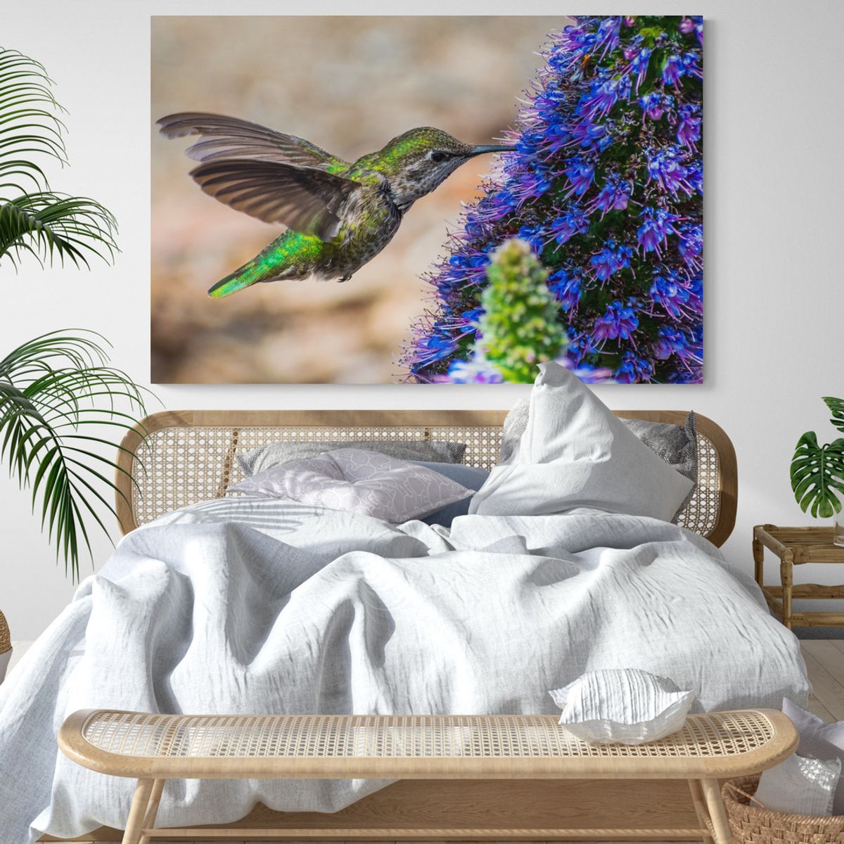 TAYRONA STORE - Cuadro En Lienzo Para Habitaciones Colibri 034 50x35cm.