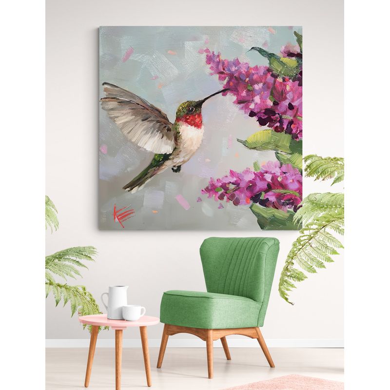 TAYRONA STORE - Cuadro En Lienzo Para Habitaciones Colibri 070 50x50cm