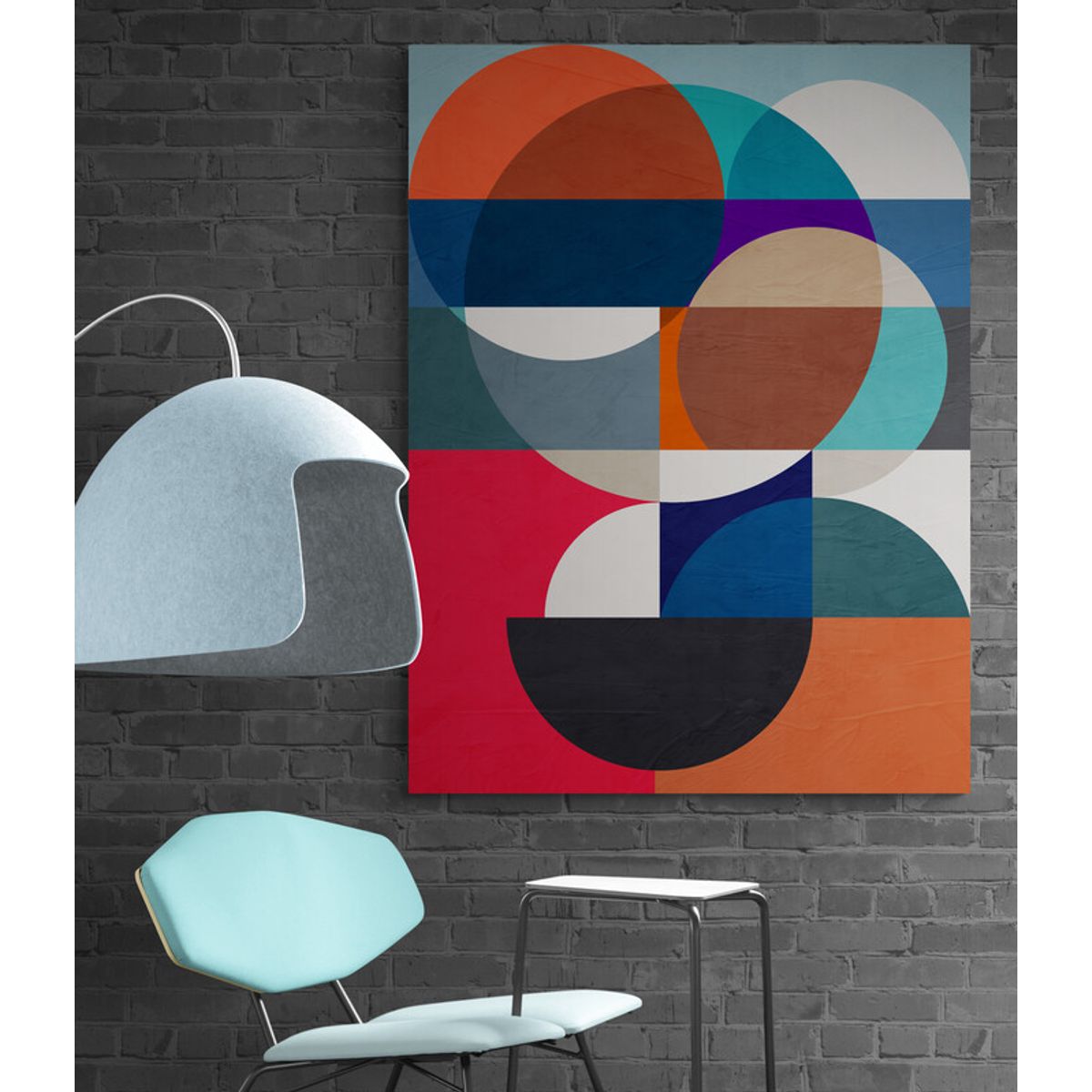 TAYRONA STORE - Cuadro En Lienzo Para Habitaciones Diseño Minimalista 559 60x80cm