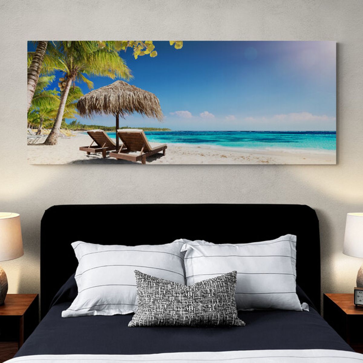 TAYRONA STORE - Cuadro En Lienzo Para Habitaciones Playa 102 175x70cm