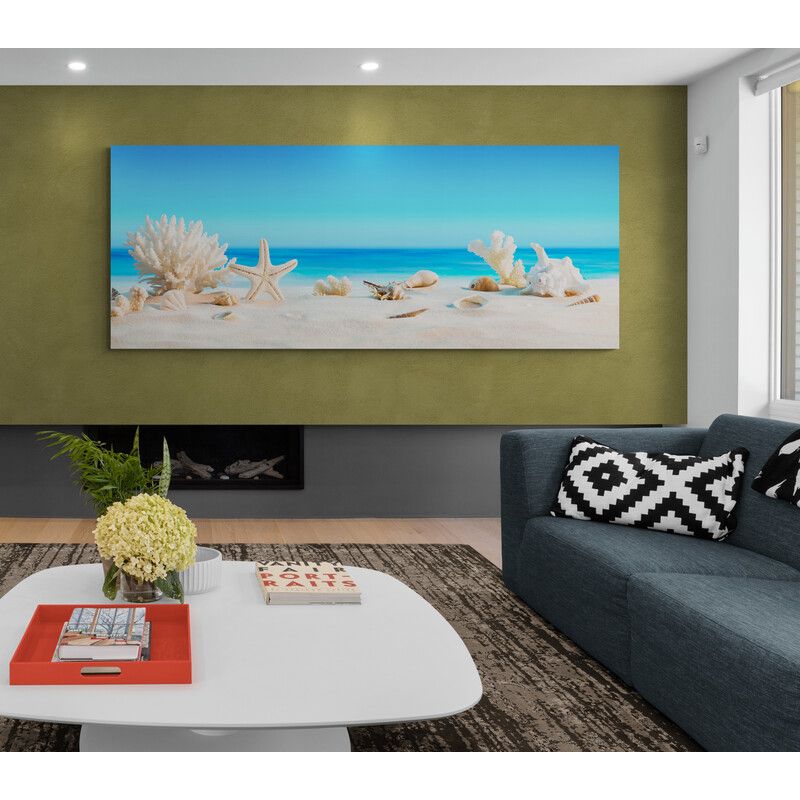 TAYRONA STORE - Cuadro En Lienzo Para Habitaciones Playa 116 100x40cm