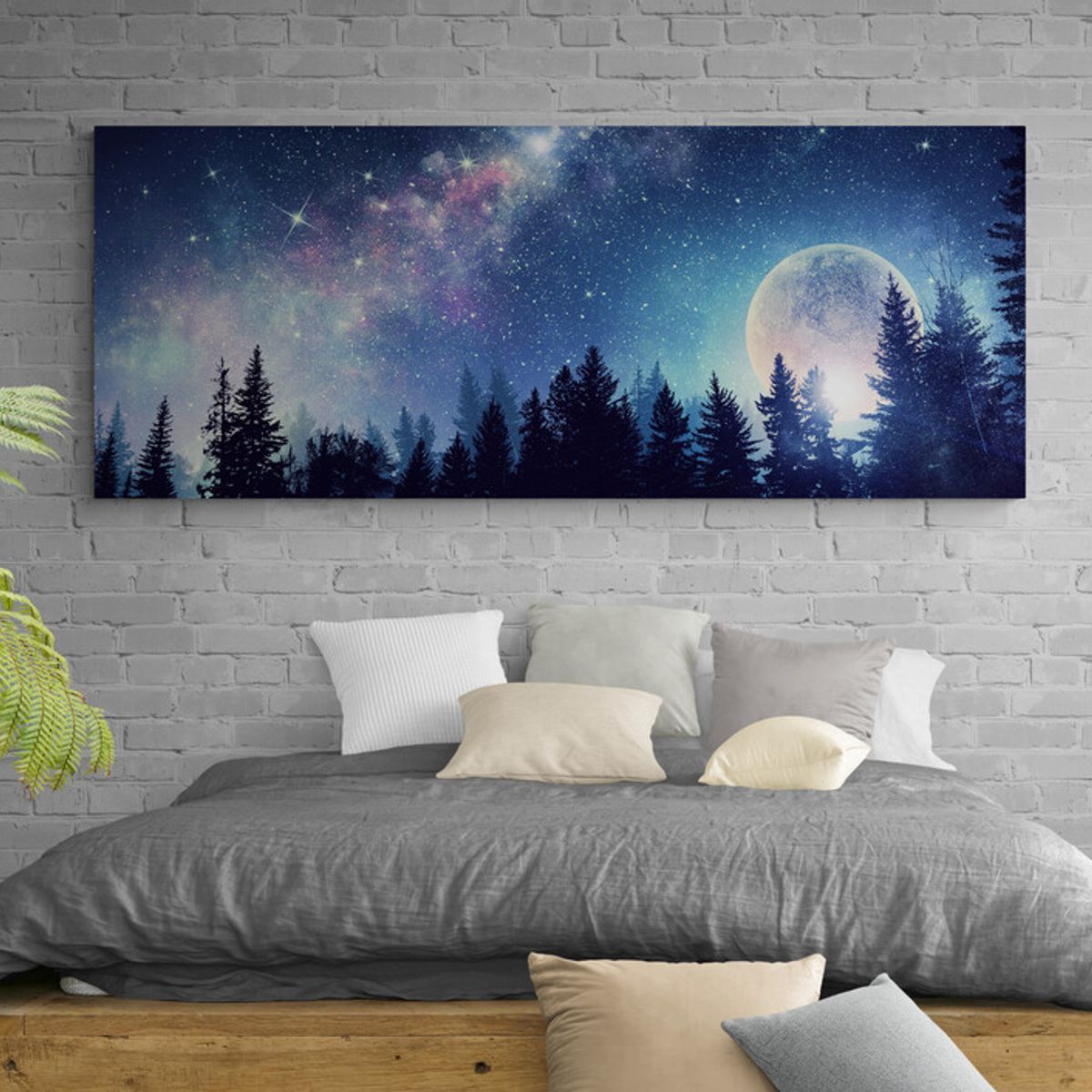 TAYRONA STORE - Cuadro En Lienzo Para Habitaciones Via Lactea 031 150x60cm