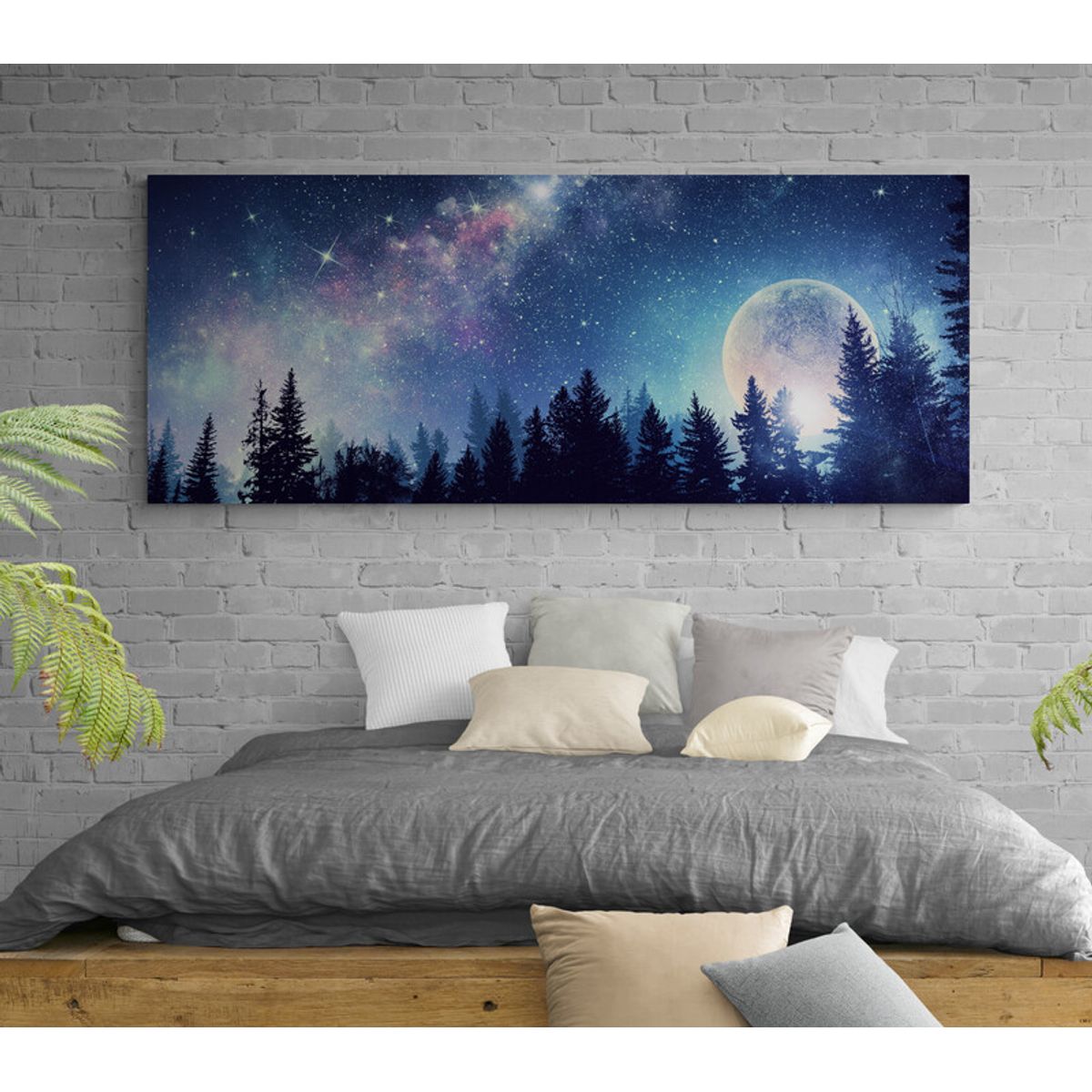 TAYRONA STORE - Cuadro En Lienzo Para Habitaciones Via Lactea 031 150x60cm