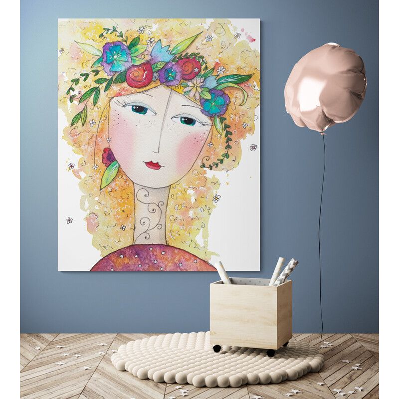 TAYRONA STORE - Cuadro En Lienzo Para Habitaciones Pintura Mujer 066 40x50cm