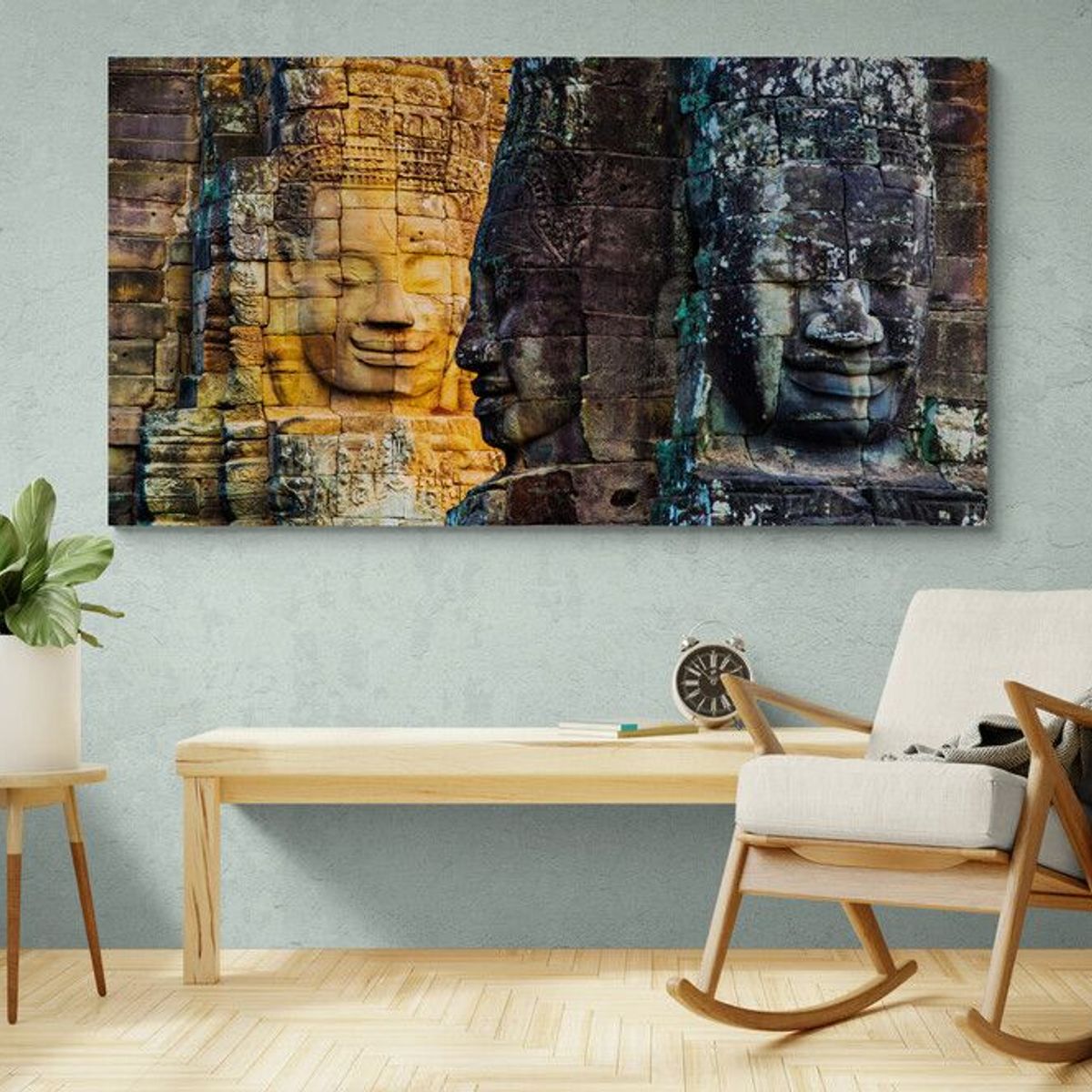 TAYRONA STORE - Cuadro En Lienzo Para Habitaciones Angkor Wat 020 110x60cm