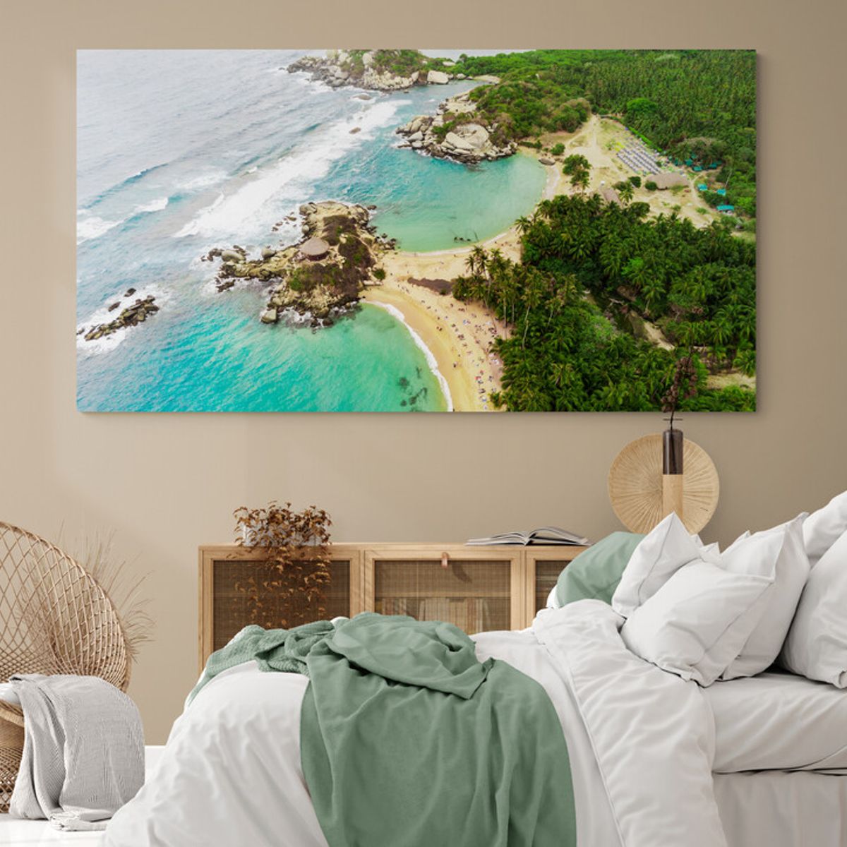 TAYRONA STORE - Cuadro En Lienzo Para Habitaciones Parque Tayrona 049 130x70cm