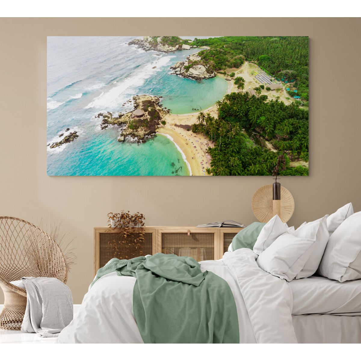 TAYRONA STORE - Cuadro En Lienzo Para Habitaciones Parque Tayrona 049 130x70cm