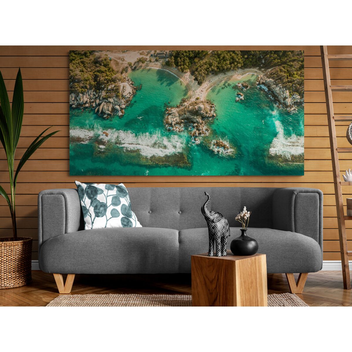 TAYRONA STORE - Cuadro En Lienzo Para Habitaciones Parque Tayrona 060 110x60cm