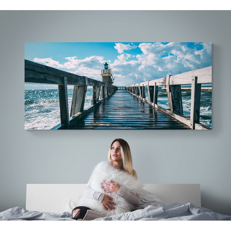 TAYRONA STORE - Cuadro En Lienzo Para Habitaciones Muelle 026 90x40cm