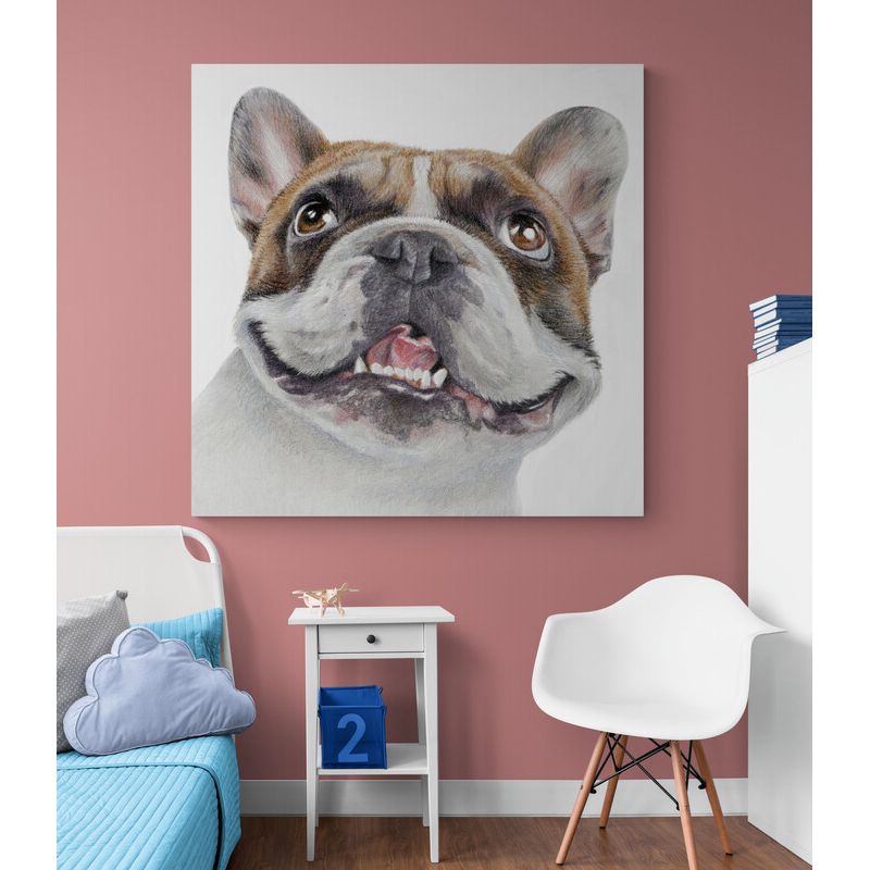 TAYRONA STORE - Cuadro En Lienzo Para Habitaciones Perro 123 50x50cm