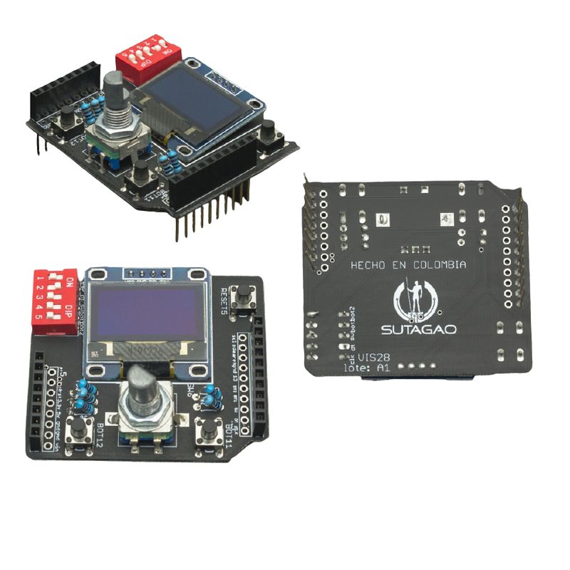 GENERICO - MODULO SHIELD DISPLAY OLED 0,96 PARA ARDUINO SUTAGAO