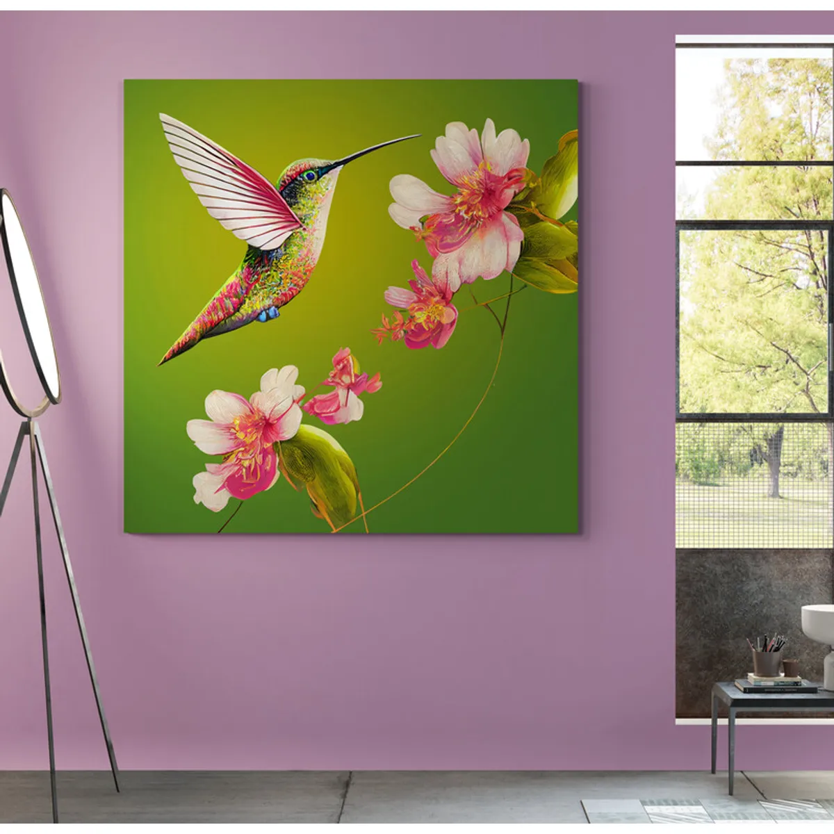 TAYRONA STORE - Cuadro En Lienzo Para Habitaciones Colibri 104 100x100cm