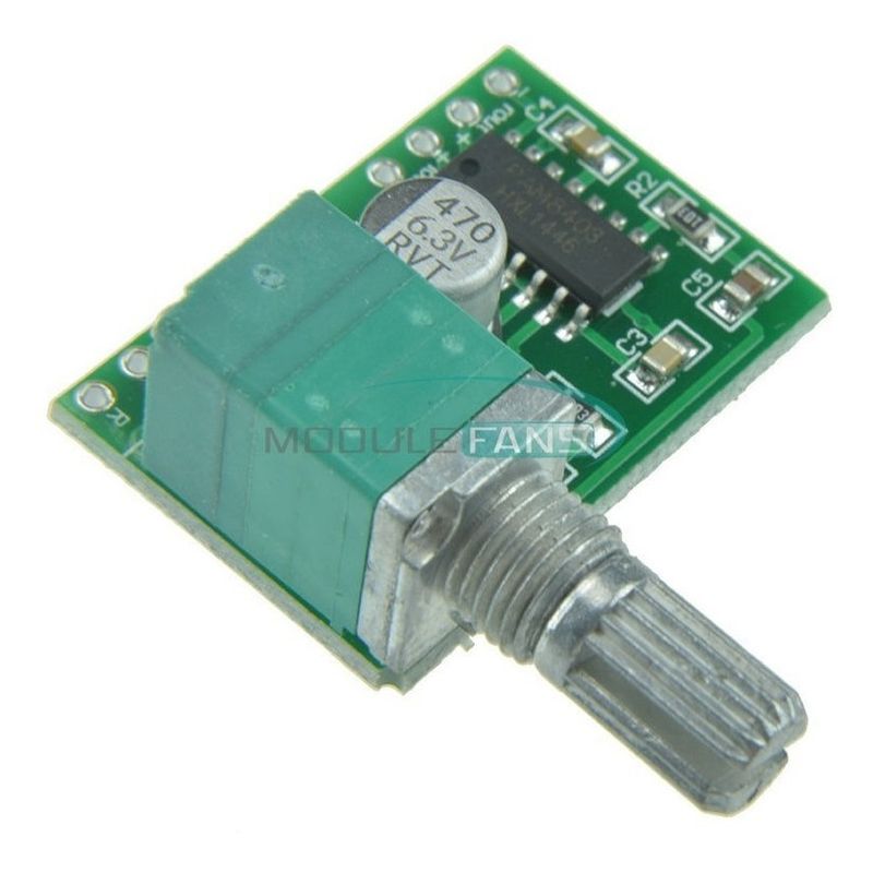 GENERICO - Pam8403 Amplificador 5v Audio 3w 2ch Con Potenciometro