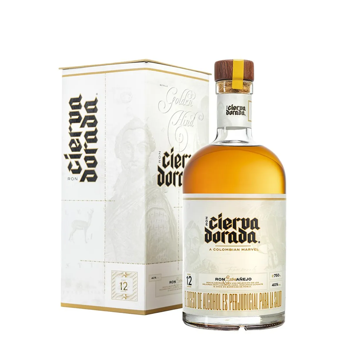 GENERICO - RON CIERVA DORADA EXTRA AÑEJO 12 AÑOS 100% COLOMBIANO