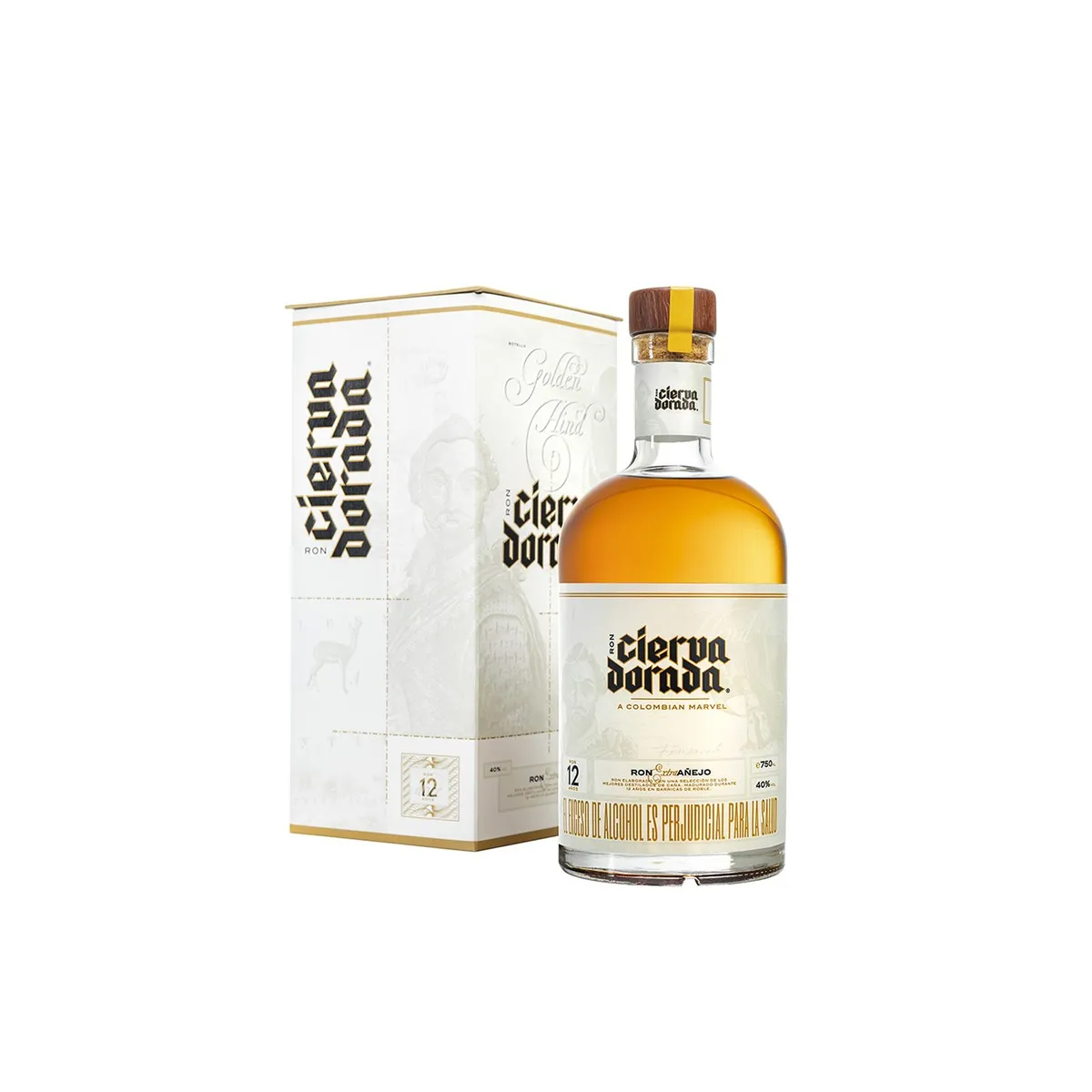 GENERICO - RON CIERVA DORADA EXTRA AÑEJO 12 AÑOS 100% COLOMBIANO
