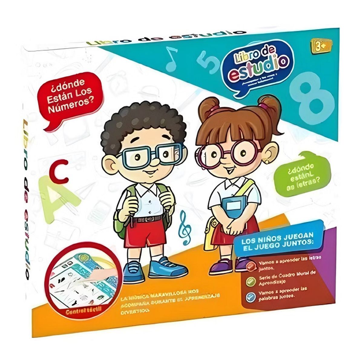 GENERICO - Libro Didáctico Interactivo Aprendizaje Bilingüe Para Niños y Niñas