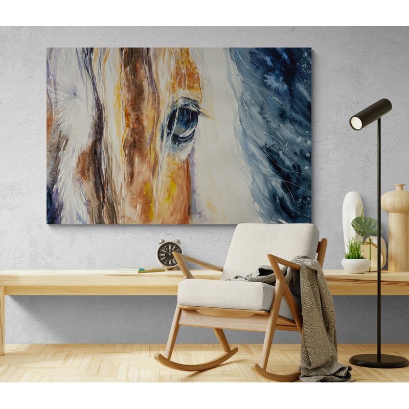 TAYRONA STORE - Cuadro En Lienzo Para Habitaciones Caballo 070 70x50cm