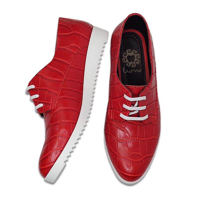 LIONA - Zapato casual Liona Oxford Florida rojo