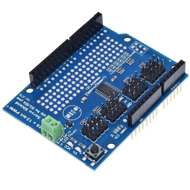 GENERICO - Servo Shield V2 Motor Servo Arduino I2C PWM 16 x 12bit