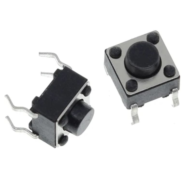 GENERICO - 10 Pcs Suiche Pulsador Sin Retención 4 Pines 6x6x5mm