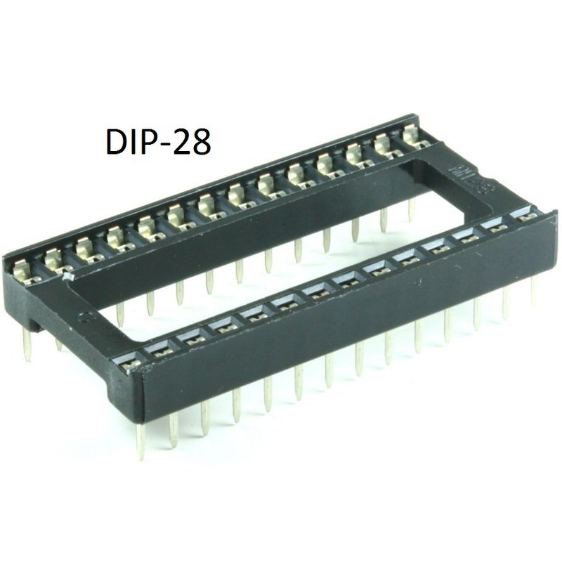 GENERICO - 3 Unidades Base Integrado Dip-28 17x35mm Soldable